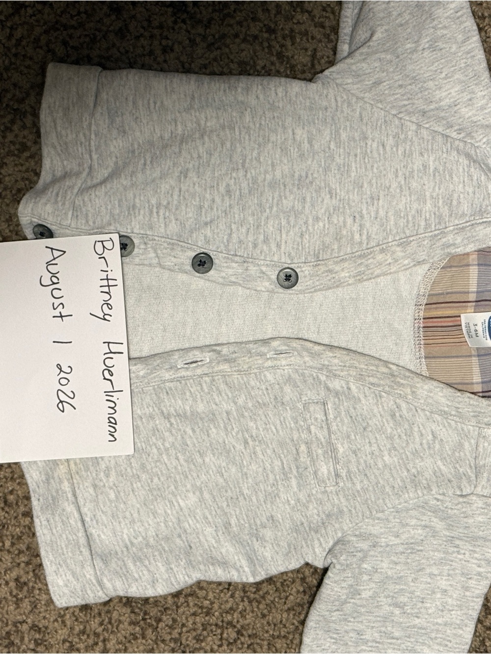 Old Navy Heather Gray Kids Button-Up Cardigan